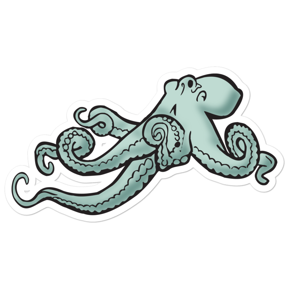 Big Blue Squid Sticker